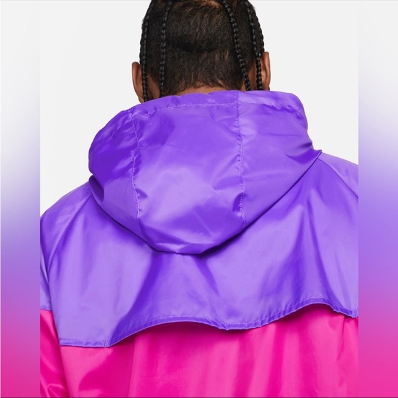 Nike Windrunner Pink Purple Windbreaker Rain Jacket Men’s Large Women’s L/XL NWT - Picture 5 of 14
